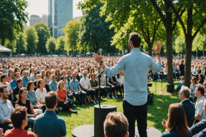 Discours publics en extérieur : comment assurer visibilité et sécurité