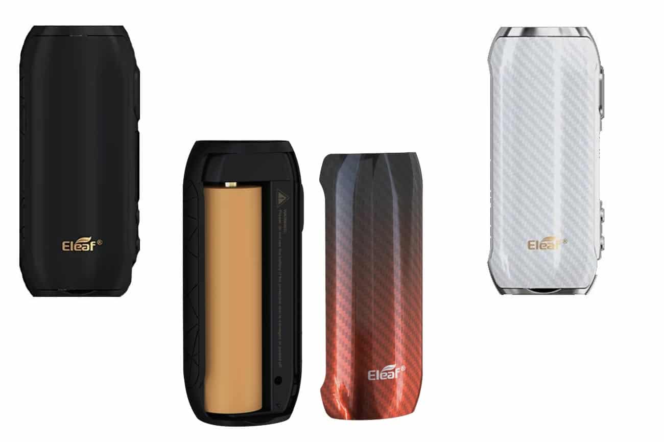 Modèle de cigarette électronique Eleaf iStick Rim en noir et argent