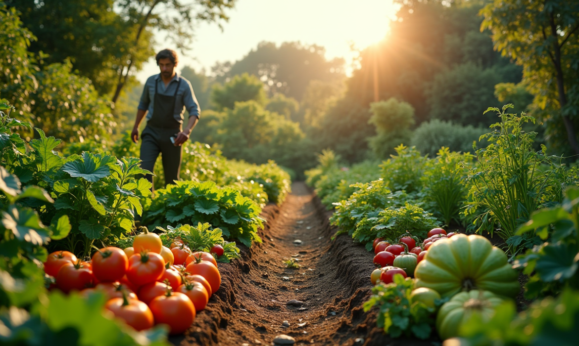 Cultiver des légumes exotiques dans un potager en carré