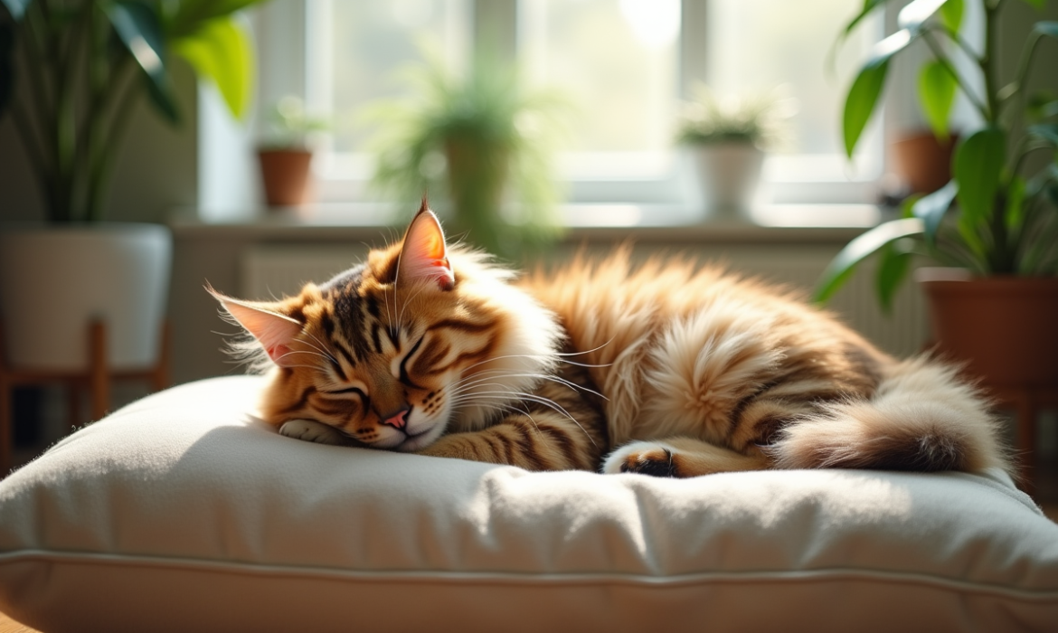 Les vertus insoupçonnées d’un coussin pour chat en matières naturelles