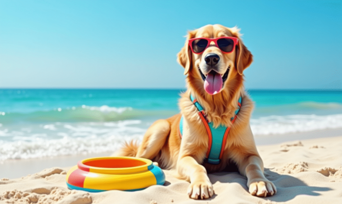 Les accessoires incontournables pour un chien à la plage