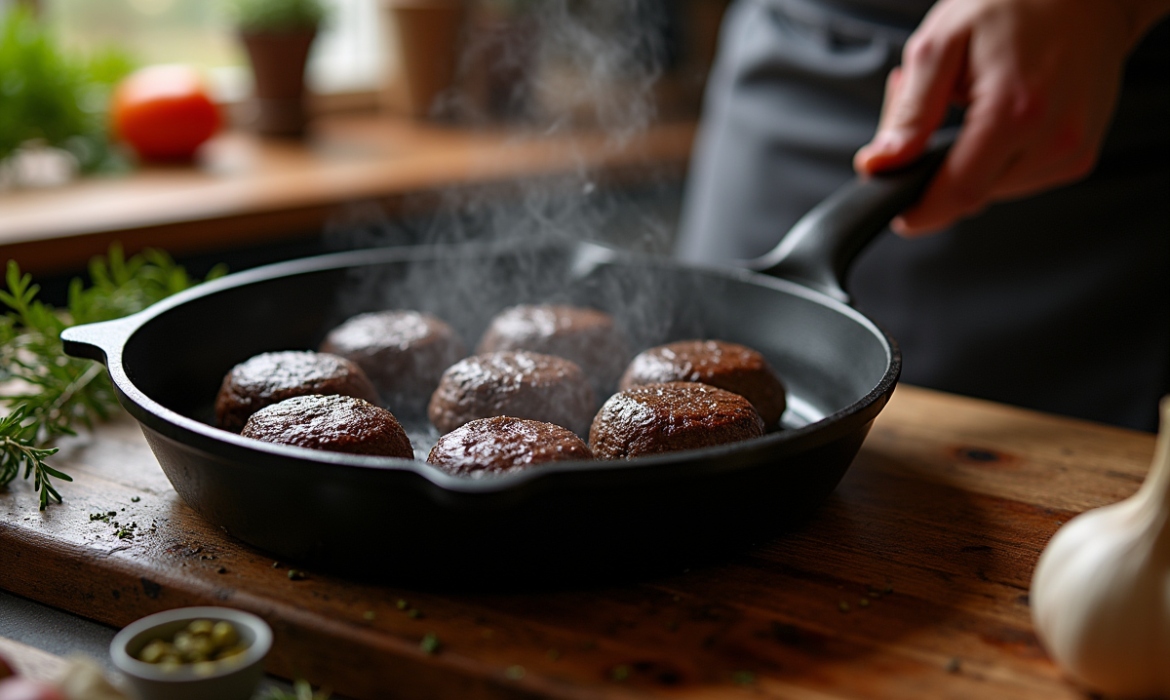 Mystères de la cuisson du boudin noir pour une saveur exquise